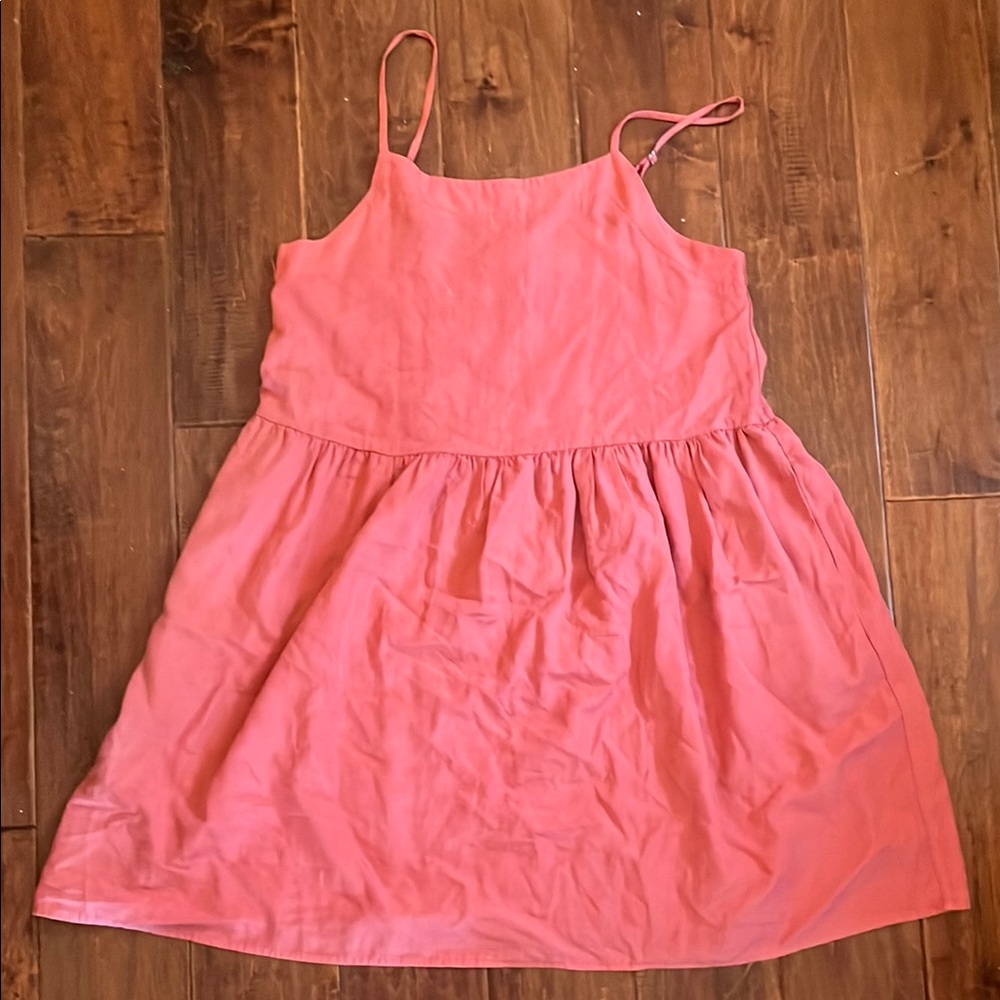 Casual Pink Spaghetti Strap Sundress